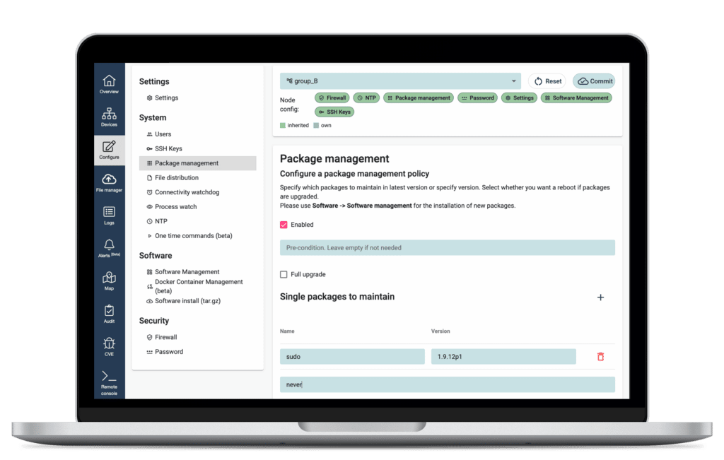 Package management & softwaer updates for emebdded Linux