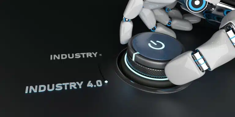 Control Knob Robot Hand Industry 4.0 illustrating predicitve maintenance solutions